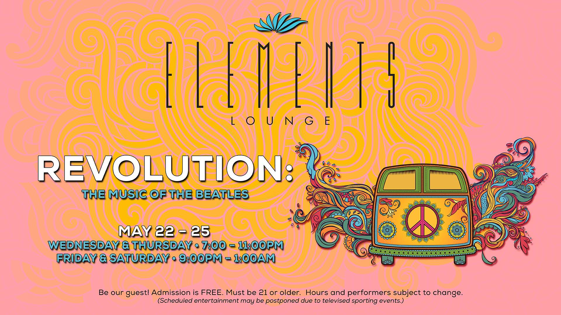 See Revolution Perform Live At Elements Lounge